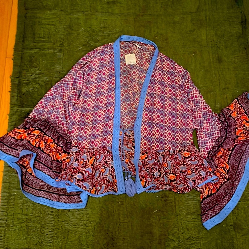 New with tags Free People short kimono